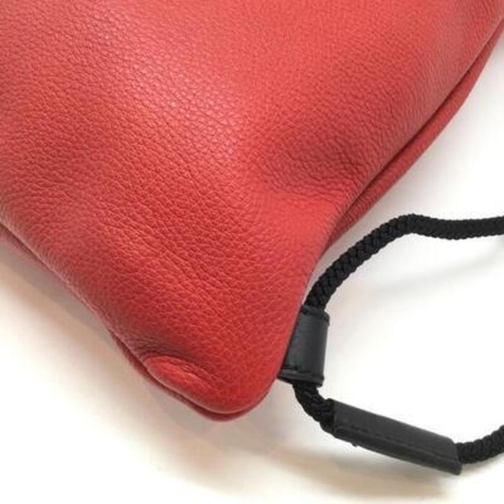 Gucci Red Backpack Leather Drawstring - image 6